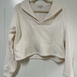 White Cropped Sweater from Z Supply